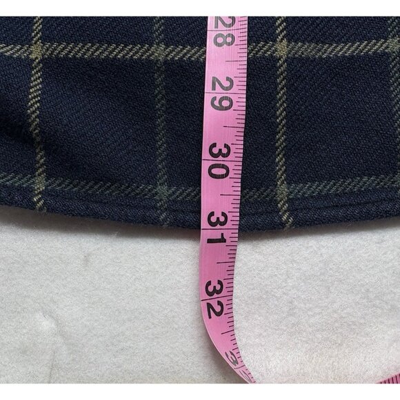 EDDIE BAUER Men Flannel Shacket Shirt Sz L Blue Checker Outdoors Versatile 30-4 - Picture 9 of 9